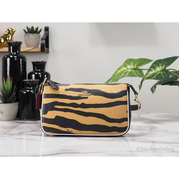 Coach Handbags - NEW Coach Nolita 19 Mini Wrist Bag Animal Tiger Print Coated Canvas Top Handle